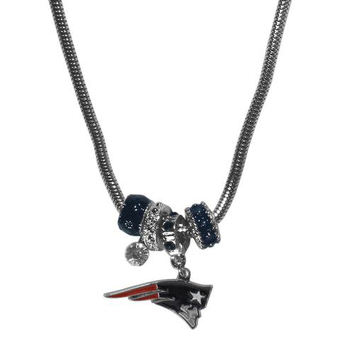 New England Patriots Necklace - Euro Bead