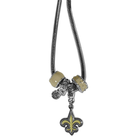 New Orleans Saints Necklace Euro Bead Style