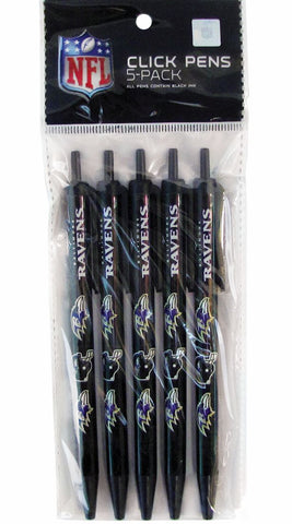 Baltimore Ravens Click Pens - 5 Pack