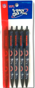 Chicago Bears Click Pens - 5 Pack