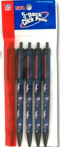 Denver Broncos Click Pens - 5 Pack