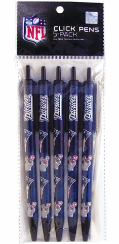 New England Patriots Click Pens - 5 Pack