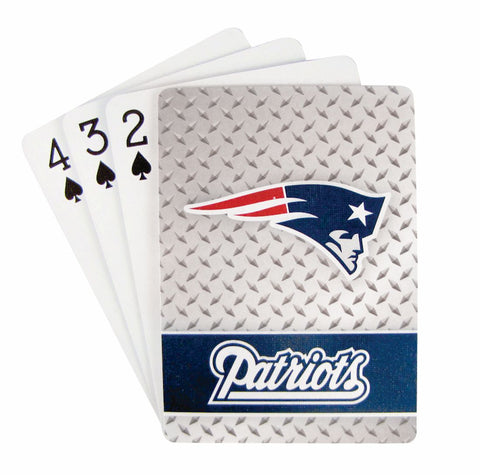 New England Patriots Playing Cards - Diamond Plate