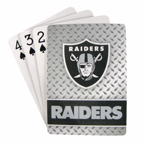 Oakland Raiders Playing Cards - Diamond Plate