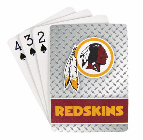 Washington Redskins Playing Cards - Diamond Plate