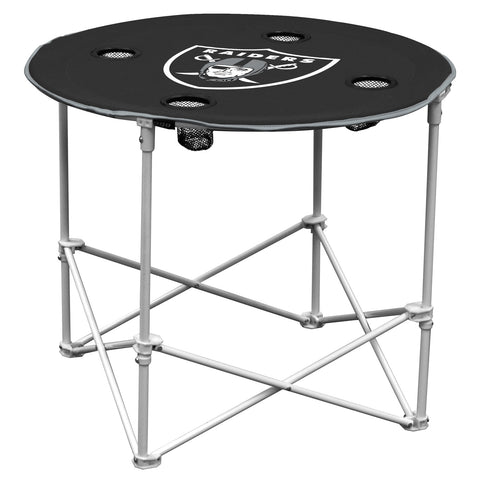 Oakland Raiders Round Tailgate Table