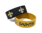 New Orleans Saints Bracelets 2 Pack Wide