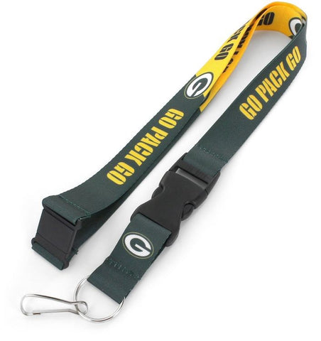 Green Bay Packers Lanyard Breakaway Style Slogan Design