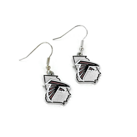 Atlanta Falcons Earrings State Design