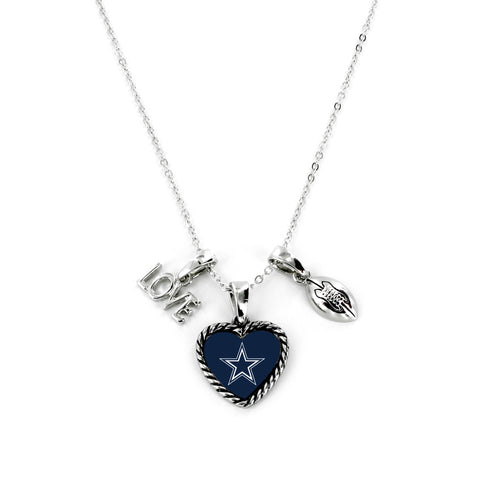 Dallas Cowboys Necklace Charmed Sport Love Football