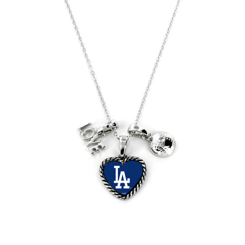 Los Angeles Dodgers Necklace Charmed Sport Love Baseball