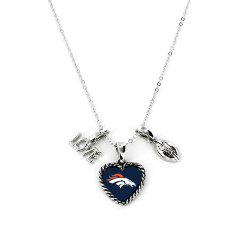 Denver Broncos Necklace Charmed Sport Love Football