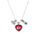 Kansas City Chiefs Necklace Charmed Sport Love Football