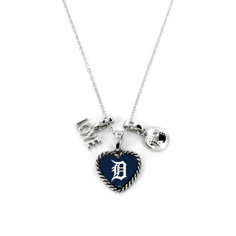 Detroit Tigers Necklace Charmed Sport Love Baseball