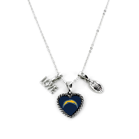 Los Angeles Chargers Necklace Charmed Sport Love Football