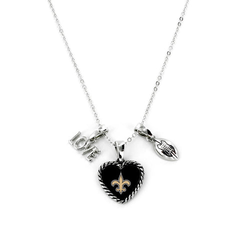New Orleans Saints Necklace Charmed Sport Love Football