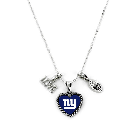 New York Giants Necklace Charmed Sport Love Football