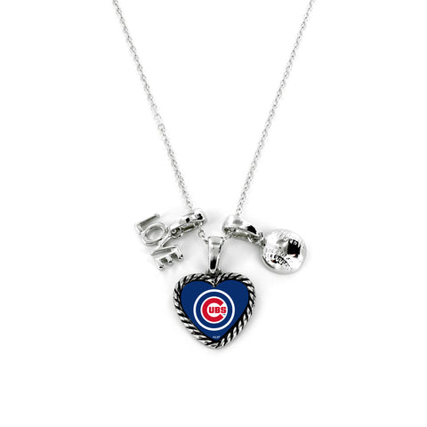 Chicago Cubs Necklace Charmed Sport Love Baseball