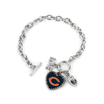 Chicago Bears Bracelet Charmed Sport Love Football