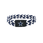 Dallas Cowboys Bracelet Braided Navy and White