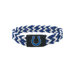 Indianapolis Colts Bracelet Braided Blue and White