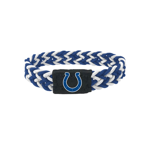 Indianapolis Colts Bracelet Braided Blue and White