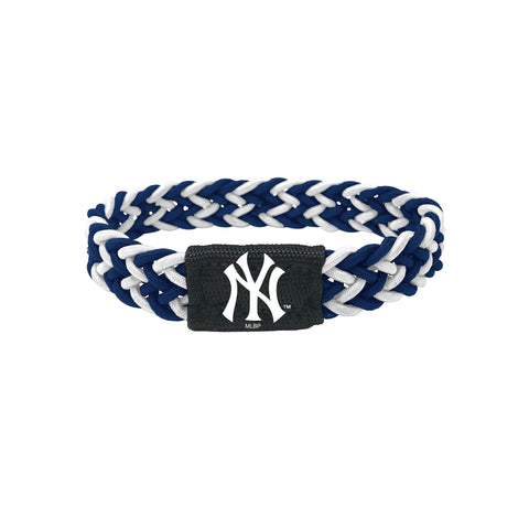 New York Yankees Bracelet Braided Navy and White