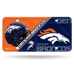 Denver Broncos License Plate Metal