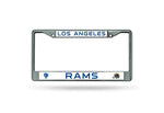 Los Angeles Rams License Plate Frame Chrome Retro Design