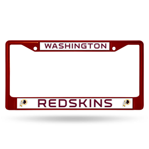 Washington Redskins License Plate Frame Metal Maroon