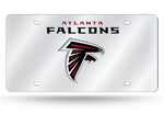 Atlanta Falcons License Plate Laser Cut Silver