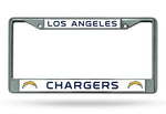 Los Angeles Chargers License Plate Frame Chrome