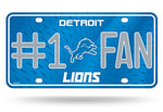 Detroit Lions License Plate #1 Fan