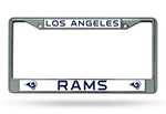 Los Angeles Rams License Plate Frame Chrome