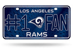 Los Angeles Rams License Plate #1 Fan