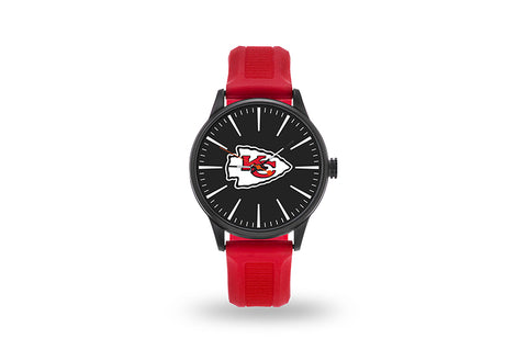 Kansas City Chiefs Watch Men's Cheer Style with Red Watch Band