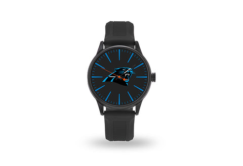 Carolina Panthers Watch Men's Cheer Style with Black Watch Band