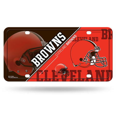 Cleveland Browns License Plate Metal