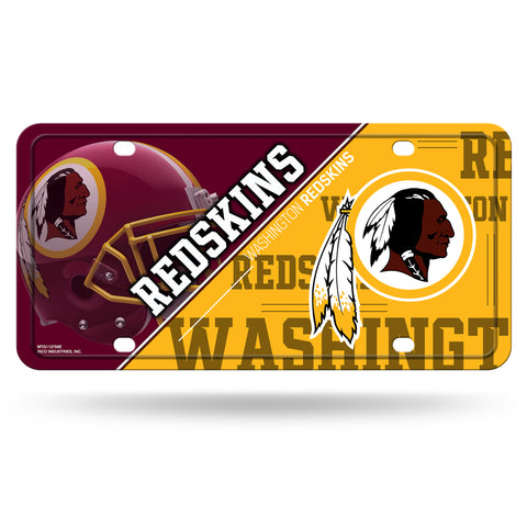 Washington Redskins License Plate Metal