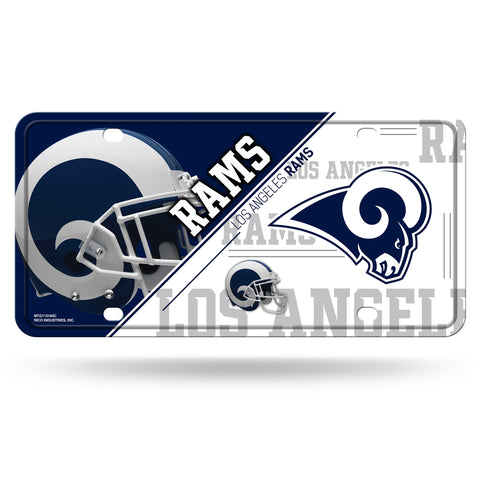 Los Angeles Rams License Plate Metal