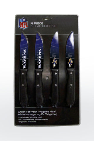 Baltimore Ravens Knife Set - Steak - 4 Pack