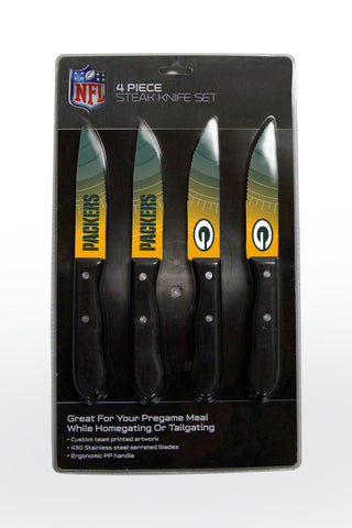 Green Bay Packers Knife Set - Steak - 4 Pack