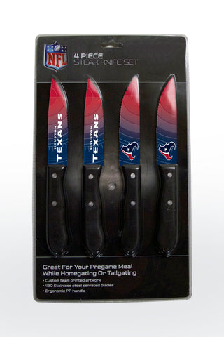 Houston Texans Knife Set - Steak - 4 Pack