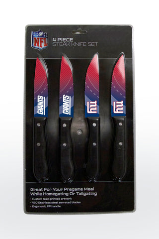 New York Giants Knife Set - Steak - 4 Pack