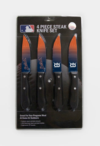 Detroit Tigers Knife Set - Steak - 4 Pack