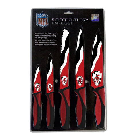 Kansas City Chiefs Knife Set - Kitchen - 5 Pack