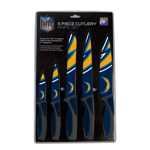 Los Angeles Chargers Knife Set Kitchen 5 Pack