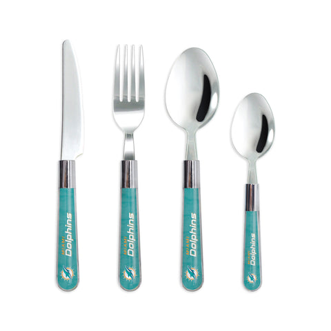 Miami Dolphins Flatware Set 16 Piece