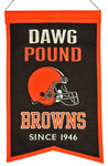 Cleveland Browns Banner 14x22 Wool Franchise