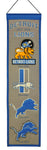 Detroit Lions Banner 8x32 Wool Heritage